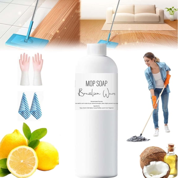 Waves Mop Soap, R&w Mop Soap Waves, Blyhiss Aroma Mop Soap, Mop Soap for Floor Cleaning, Multipurpose Mop Soap for Home Cleaning, Multisurface Bathroom & Kitchen Cleaner