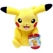 Wicked Cool Toys - Pokemon Plush S4 - PIKACHU (Sitting)(8 inch)