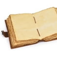 thumbnail image 5 of Leather Journal - Antique Handmade Deckle Edge Vintage Paper - Vintage Book of Shadows Journal for Women & Men - Lock Closure - 200 Pages, 5 of 6