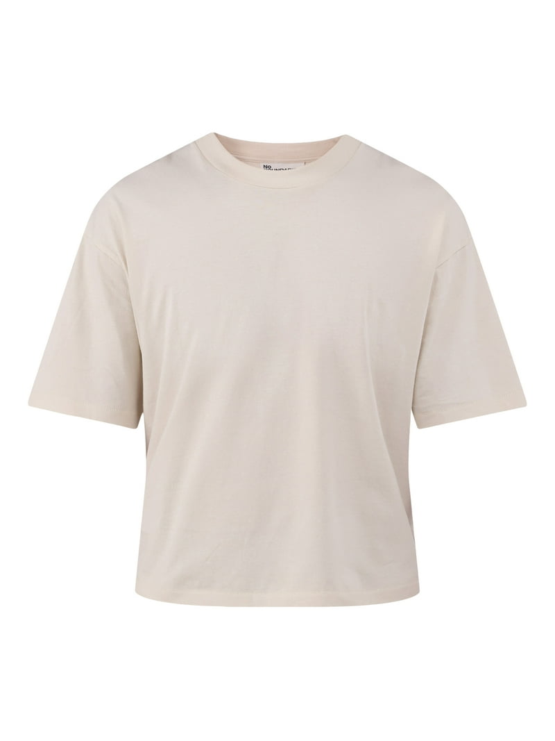 No Boundaries Men's Boxy Cropped Tee 2-Pack, Sizes XS-5XL, Cotton