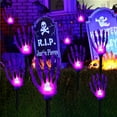 thumbnail image 5 of Gaecuw Decoracion Halloween, Halloween Decorations Outdoor 8 Pack Light Up Skeleton Arm Decorations 100 LED Purple Lights With 11 Modes Lighted Holiday Party Home Yard for Halloween Decoration, 5 of 7