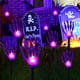 thumbnail image 5 of Decoraciones de Halloween para exteriores, paquete de 8, decoraciones iluminadas con brazos de esqueleto, 100 luces LED moradas con 11 modos, iluminación para fiestas navideñas, hogar, patio, luz de p, 5 of 7