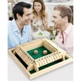 thumbnail image 4 of Shut The Box Game, Shut The Box Game Wooden Board for 4 Players, Drinking Game Party Board Game Gift for Friends or Family (Green), 4 of 7