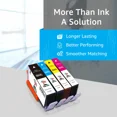 thumbnail image 3 of 5 Pack Ink Cartridge Black Color For 564XL 564 XL Officejet 4620 4622 Printer, 3 of 5