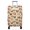Boston Terrier and Rose Brown Pattern, variant on Cavalier King Charles Spaniel and Floral Luggage Cover,Stretch Travel Baggage Protector with Front Storage Pocket, High Elasticity Gift Ideas for Students Professionals,S