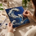 thumbnail image 7 of Pearl Painting Diy Kit, Ocean Whale 3D Raised Rhinestone Beaded Art Set, Ready-To-Create Mosaic Craft Kit, Great Stress Relief Handcraft For Adult Beginners, 7 of 7