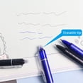 thumbnail image 5 of Dusknt Eraser Pen, Erasable Gel Pens Retractable, 12 Pack 0.5Mm Blue Ink Friction Erasable Pens, Smooth Writing Pens for Sch00l Ofice Journaling, Black, 5 of 9