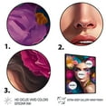 thumbnail image 3 of Designart Floral Sensual Woman Portrait VI Floating Frame Wall Art, 3 of 5