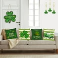 thumbnail image 6 of St Patricks Day Throw Pillow Covers 16x16 Set of 4 Green Plaid Decorative Pillow Covers Saint Patricks Day Shamrock Clover Truck Cushion Covers Pillow Cases for Home Outdoor Sofa Decoration（16 inch）, 6 of 6