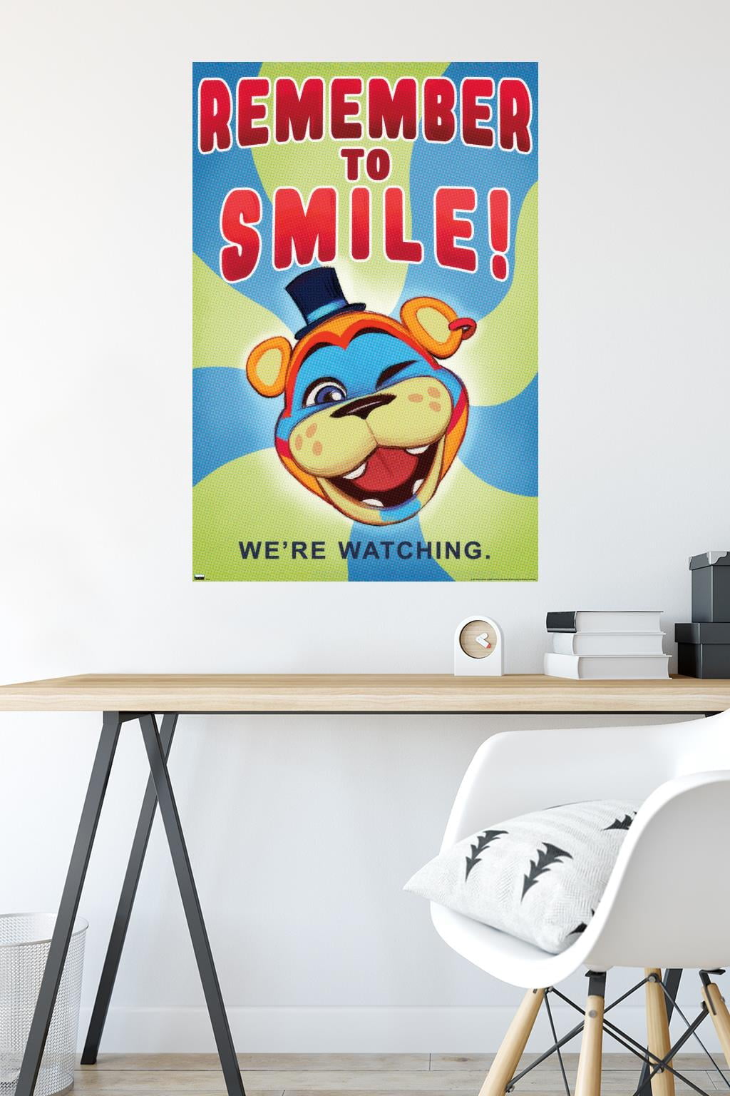 Five Nights at Freddy's: Security Breach - Remember To Smile Wall Poster, 22.375" x 34"