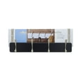 thumbnail image 4 of Melannco 18X6 Inch Over The Door MDF Coat Rack With 4 Silver Metal  Hooks Black, 4 of 17