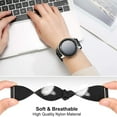 thumbnail image 5 of 3 Pack 22mm Nylon Watch Bands for Samsung Galaxy Watch 3 45mm Band/Galaxy Watch 46mm/Gear S3 Frontier, Stretchy Adjustable Elastic Nylon Woven Loop Wristband for Men Women, 5 of 7