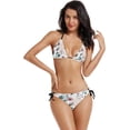 thumbnail image 4 of Women Two Piece Swimsuit Sexy Swimwear Halter String Triangle Bikini Sets, Medium, 4 of 6