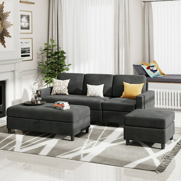 Walsunny Sectional Sofa Couch Set L