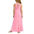 thumbnail image 4 of Flower Girl Dress A Line Junior Bridesmaid Flowy Chiffon Maxi Wedding Party Pant Gown Rd1 Dress Size 2-3 Y, 4 of 6