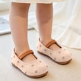 thumbnail image 5 of Toddler Girls Solid Round Toe Princess Dress Shoes, Non Slip Soft Comfort Sole Slip On Casual Footwear for Little Girls Daily Outfits Khaki 7-8 Years, 5 of 7