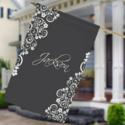 Personalized Vine Design House Flag, 27" x 18"