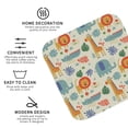 thumbnail image 4 of Gaeub Jungle Animals Print 6 Pcs Leather Coasters for Drinks ,Drink Coasters Sets,Drink Table Cup Coasters for Living Room Kitchen Coffee Decor,Square, 4 of 7