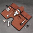 thumbnail image 3 of Kit de Barman en Toile Sac à Outils de Cocktail Accessoires pour Maison Intérieur Marron, 3 of 9