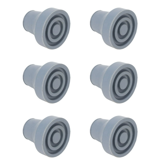 Puntas de bastón puntas de bastón de goma resistentes al desgaste 19 mm 6 piezas estables fáciles de instalar para bastones de cuatro patas ANGGREK Otros