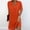 *Orange, variant on ClodeEU Women's V Neck Short Sleeve Dolman Sleeve Dress with Pleated, Solid Color Casual Midi Dress Army Green,Womens Plus M