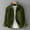 Army Green, variant on ZZwxWA Mens Corduroy Button Down Jacket Solid Color Casual Long Sleeve Shirts Ribbed Lightweight Jacket Tops up to 45% Off