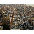 thumbnail image 2 of Setboun, Michel 32x25 Black Ornate Wood Framed with Double Matting Museum Art Print Titled - Aerial view of Manhattan, NYC, 2 of 4