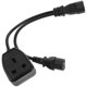 thumbnail image 5 of unbranded Cordón De Extensión Iec C14 A C13 Negro Con Adaptador Uk Para Equipos Informáticos Y Redes, 5 of 8