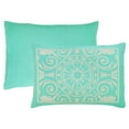 thumbnail image 2 of BNM Cotton Blend Vintage Medallion Bedspread Set, Full, Turquoise, 2 of 5