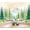 Color 5, variant on Wallpaper Peaceful Mountain Landscape Pine Trees Misty Forest Watercolor Peel and Stick Wall Murals 100"H x 144"W Removable PVC Wall Paper Self-Adhesive Wall Paintings Art for Bedroom Living Room