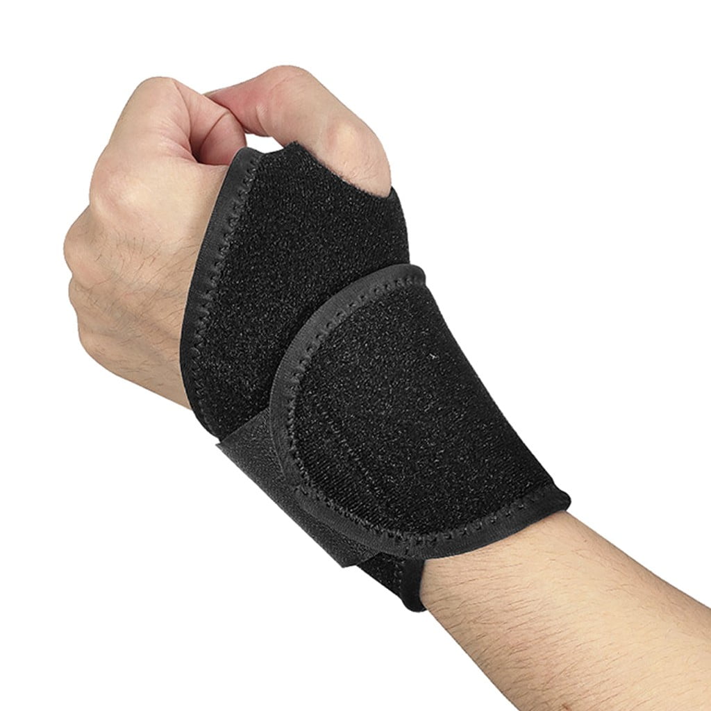 2 Pairs Sports Wristband Wrist Brace Compression Wrap Support Adjustable 