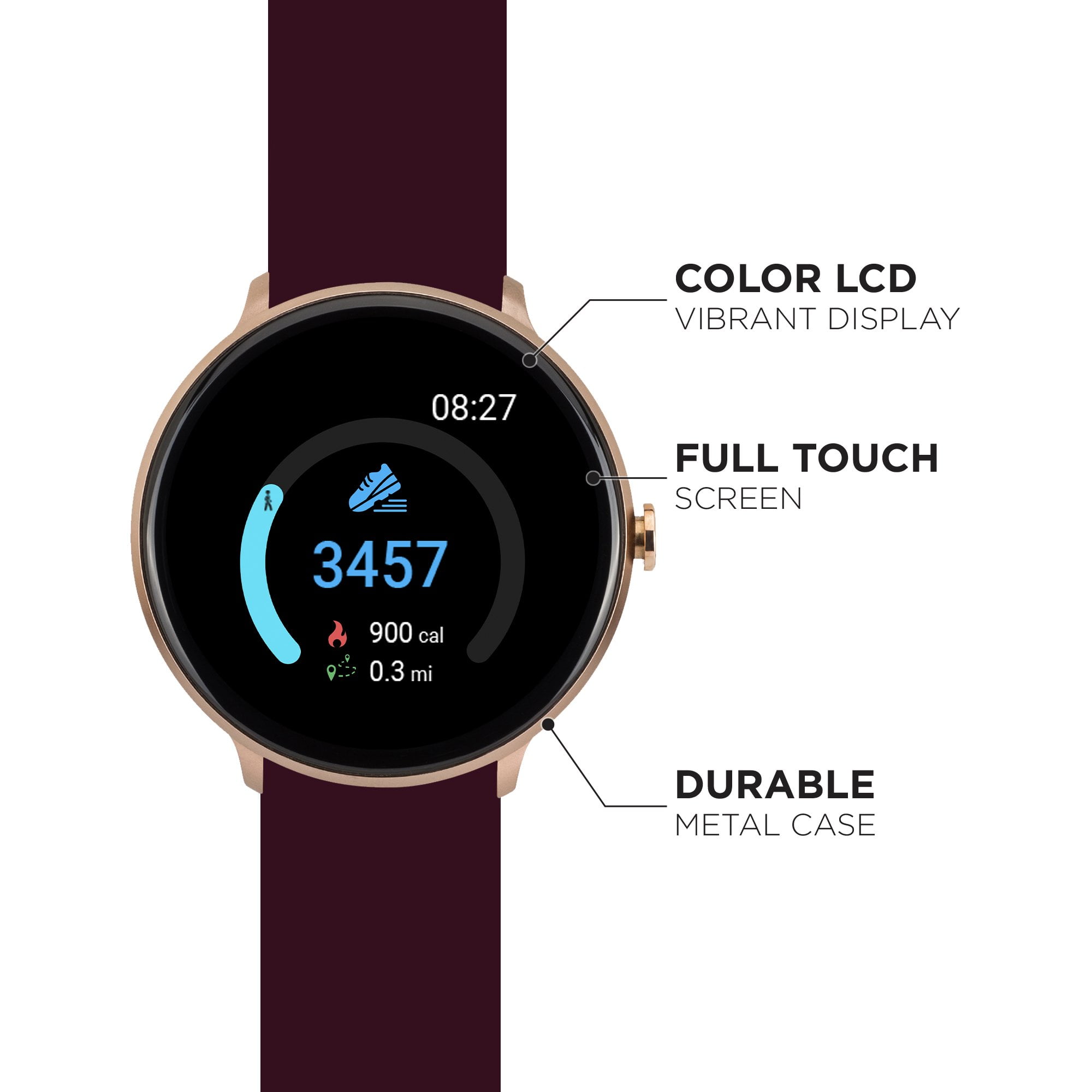 iTouch Sport 2 Smartwatch Fitness Tracker For Women Men Touch