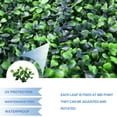 thumbnail image 3 of Sunshades Depot Artificial Boxwood Dark Milan Leaves Fence Pane Green Wall Windscreen Privacy Screen Decorative Ivy Faux Leaves 20 Pcs, 3 of 7