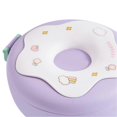 thumbnail image 2 of Bento Bowl Donut Shape Heatable with Lid Fork Spoon Plastic Lunch Container for Office School Purple, 2 of 4