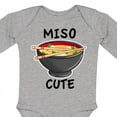 thumbnail image 4 of Inktastic Miso Cute with Miso Soup Boys or Girls Long Sleeve Baby Bodysuit, 4 of 5