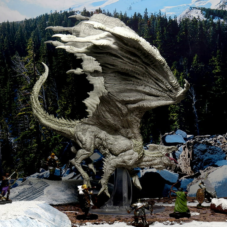 Dungeons and Dragons D&D Icons of the Realms Adult White Dragon Premium Figure Dungeons and Dragons D&D Icons of the Realms Adult White Dragon Premium Figure