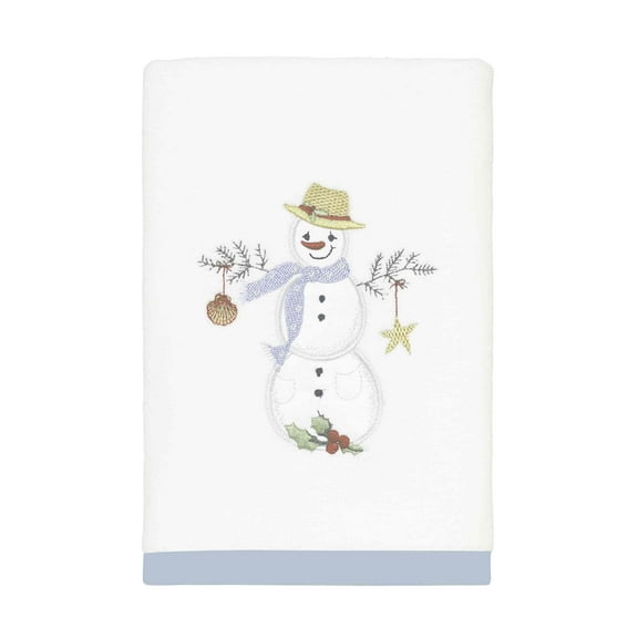 Avanti Linens Coastal Snowman Hand Towel