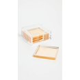 thumbnail image 2 of Tizo Design Women's Tizo Design Acrylic Coasters - Gold, Gold, One Size, 2 of 3