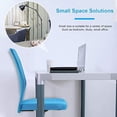 thumbnail image 3 of FDW Home Office Chair Mid Back Mesh Armless Ergonomic Task Rolling Back Support Adjustable, Lumbar Support, Blue, 3 of 7