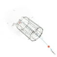 thumbnail image 1 of Crabe Réutilisable avec 8 Boucles, Pièges à Appâts en Fil d'Acier Inoxydable Cylindrique avec Corde en Nylon, Attrape-Fruits Efficace, 1 of 7