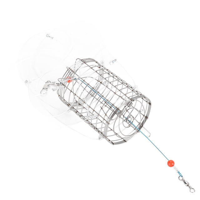 Piège à Crabe en Acier Inoxydable, Petit Piège à Crabe Portable en Maille avec 8 Boucles, Convient à une Utilisation Extérieure