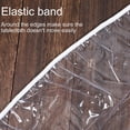 thumbnail image 4 of Nappe Ronde en Vinyle Ajustée, Nappe Élastique en Vinyle, Protecteur de Nappe en Plastique Imperméable pour Table Ronde, Grande Nappe Ronde (Transparente, 40-44 Pouces), 4 of 7