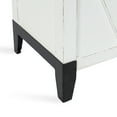 thumbnail image 4 of Kate and Laurel Cates Wooden Coffee Table with Trunk Storage, 35 x 19 x 18, White and Black, Rustic Farmhouse Living Room Chest Table with Barn Door-Inspired Styling, 4 of 9