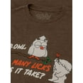 thumbnail image 2 of Tee Luv Faded Tootsie Roll Pop Mr Owl How Many Licks Candy T-Shirt (Men's) (L), 2 of 7