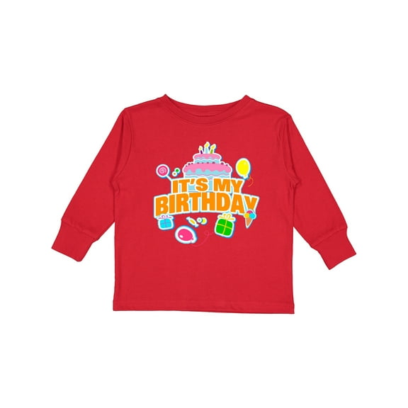 Inktastic It's My Birthday Boys or Girls Long Sleeve Toddler T-Shirt