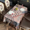 thumbnail image 2 of Boho Bohemia Flower Rectangle Tablecloth 60"x120",Waterproof Polyester Rectangle Table Cloth, Wipeable Spillproof Polyester Tablecloth for Dining, Camping, Indoor and Outdoor, 2 of 6