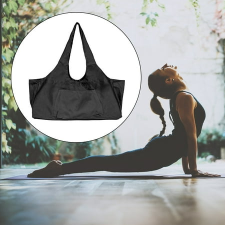 Canvas Yoga Mat Bag Large Capacity Storage Pouch Beach Crossbody Training Unisex Indoor Outdoor Sports Exercise Gym Carrying Tote Training Card Pack