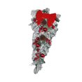 thumbnail image 4 of GUOOL Couronne de Noël en Forme de Goutte d'Eau pour Porte d'Entrée Décoration Maison Rouge, 4 of 9