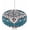 Steelblue Sienna, variant on Outdoor Tablecloth with Umbrella Hole and Zipper Turquoise Brown Boho Round Tablecloths 60 Inch Waterproof Outside Table Cloths Vintage Bohemian Patio Table Cloth Cover for Outdoor Tables Garden