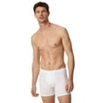 thumbnail image 4 of SCHIESSER Calzoncillos bóxer para hombre paquete de 2 - Calzoncillos de algodón de primera calidad, retro, algodón elástico Negro/blanco S (Small), 4 of 5